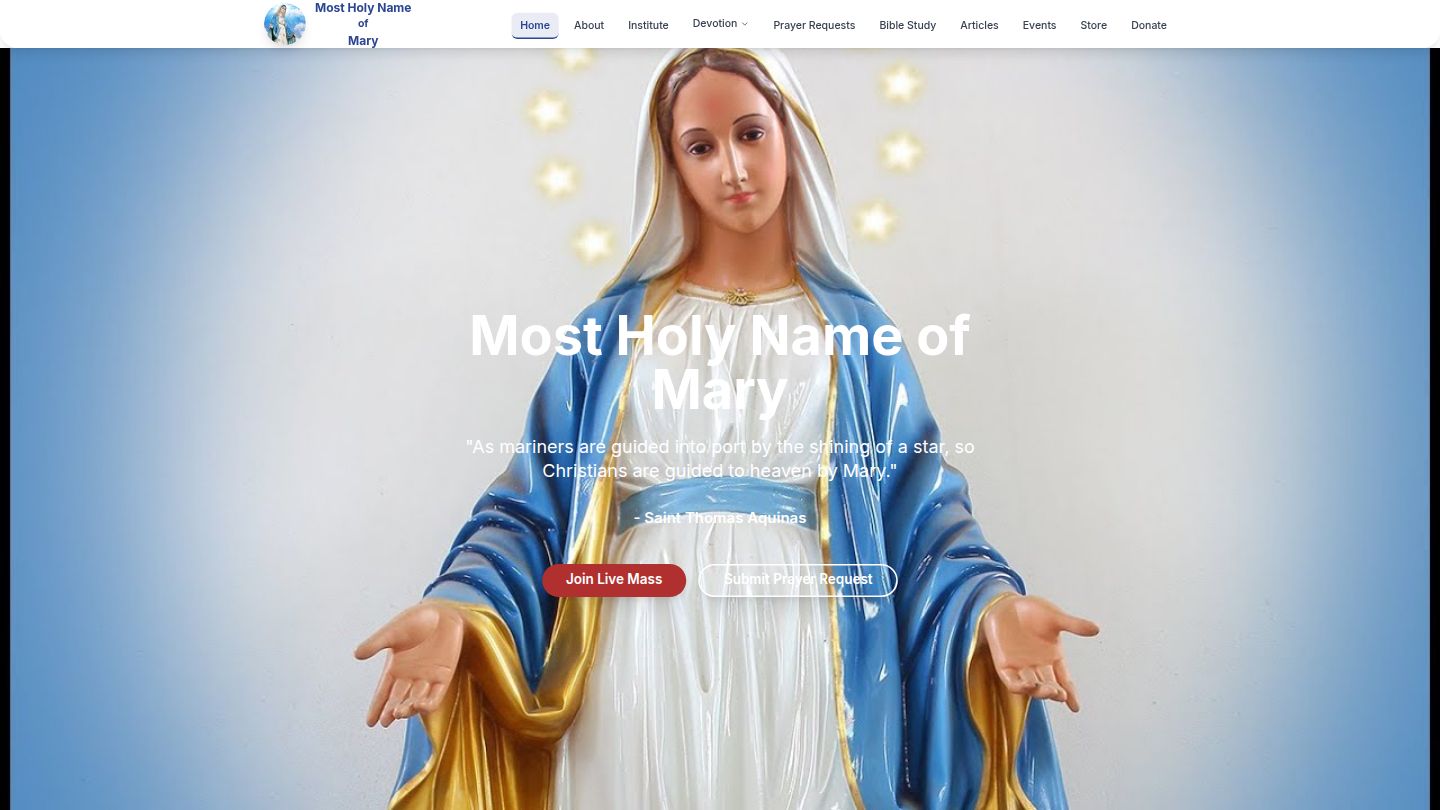 Most Holy Name of Mary Platform